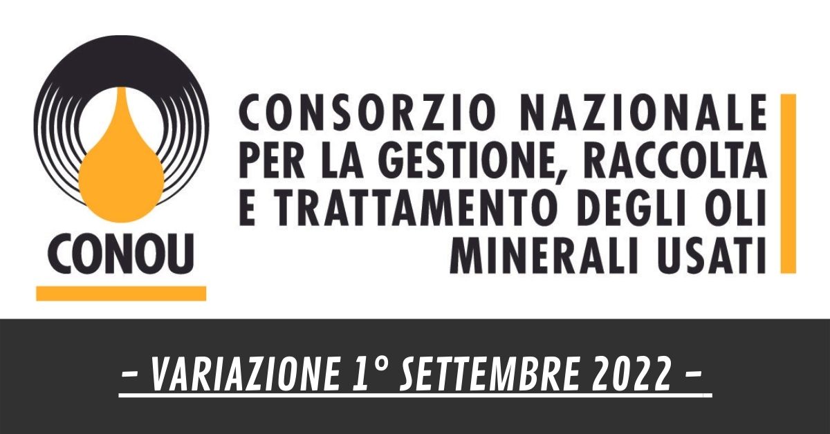 CONOU: variazione 1° settembre 2022