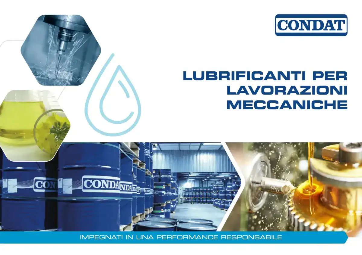 Fluidi da taglio industriali CONDAT per lavorazioni meccaniche